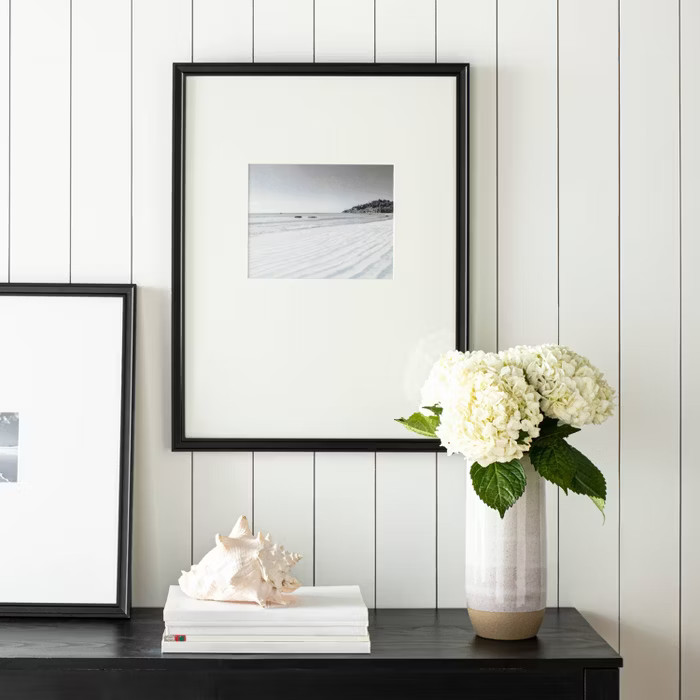 18" x 24" Matted to 8" x 10" Gallery Single Image Frame Black - Threshold™ designed with Studio... | Target