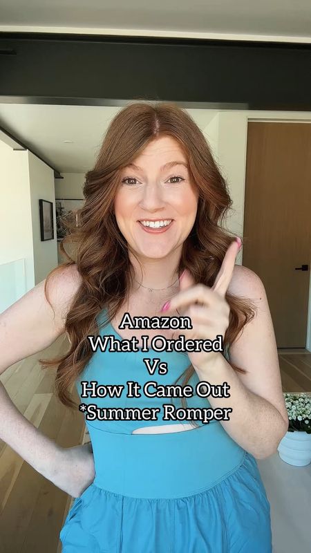 Loving this cute romper from amazon! Runs big, wearing size medium. 

Summer outfit. 

#LTKMidsize #LTKFindsUnder50 #LTKSaleAlert