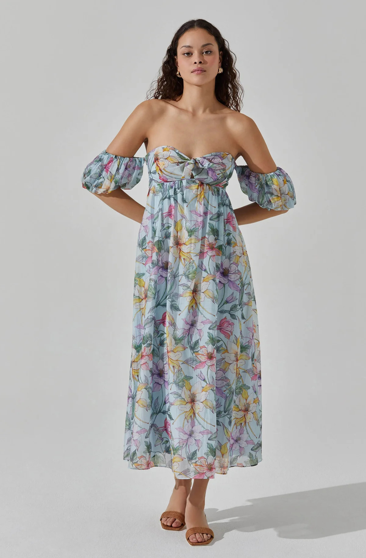 Off Shoulder Midi Dress | ASTR The Label (US)