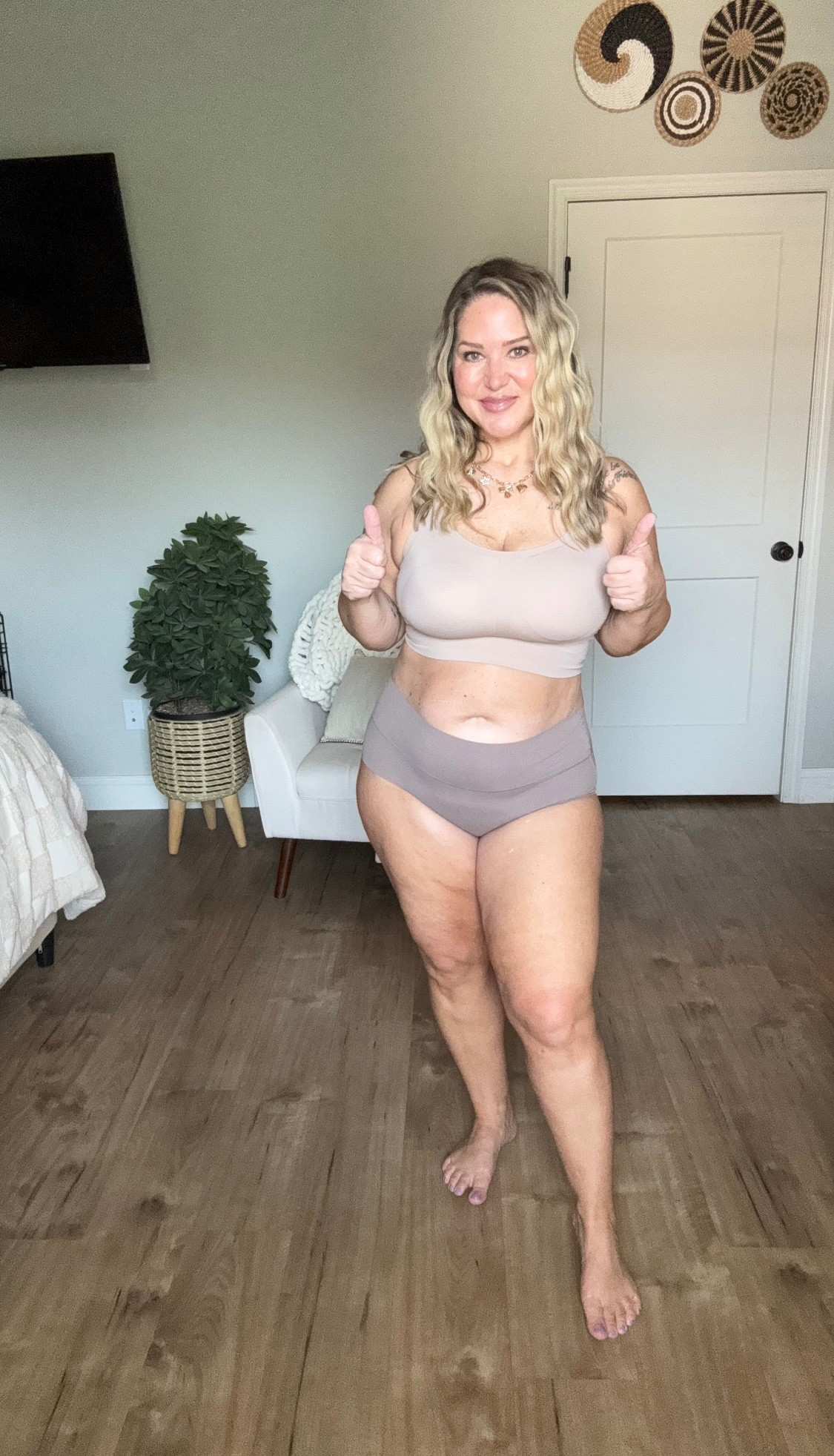 The bra and undies I wear 99% of the time. I wear the MDD in the bralette and large in the undies 

#LTKStyleTip #LTKMidsize #LTKOver40