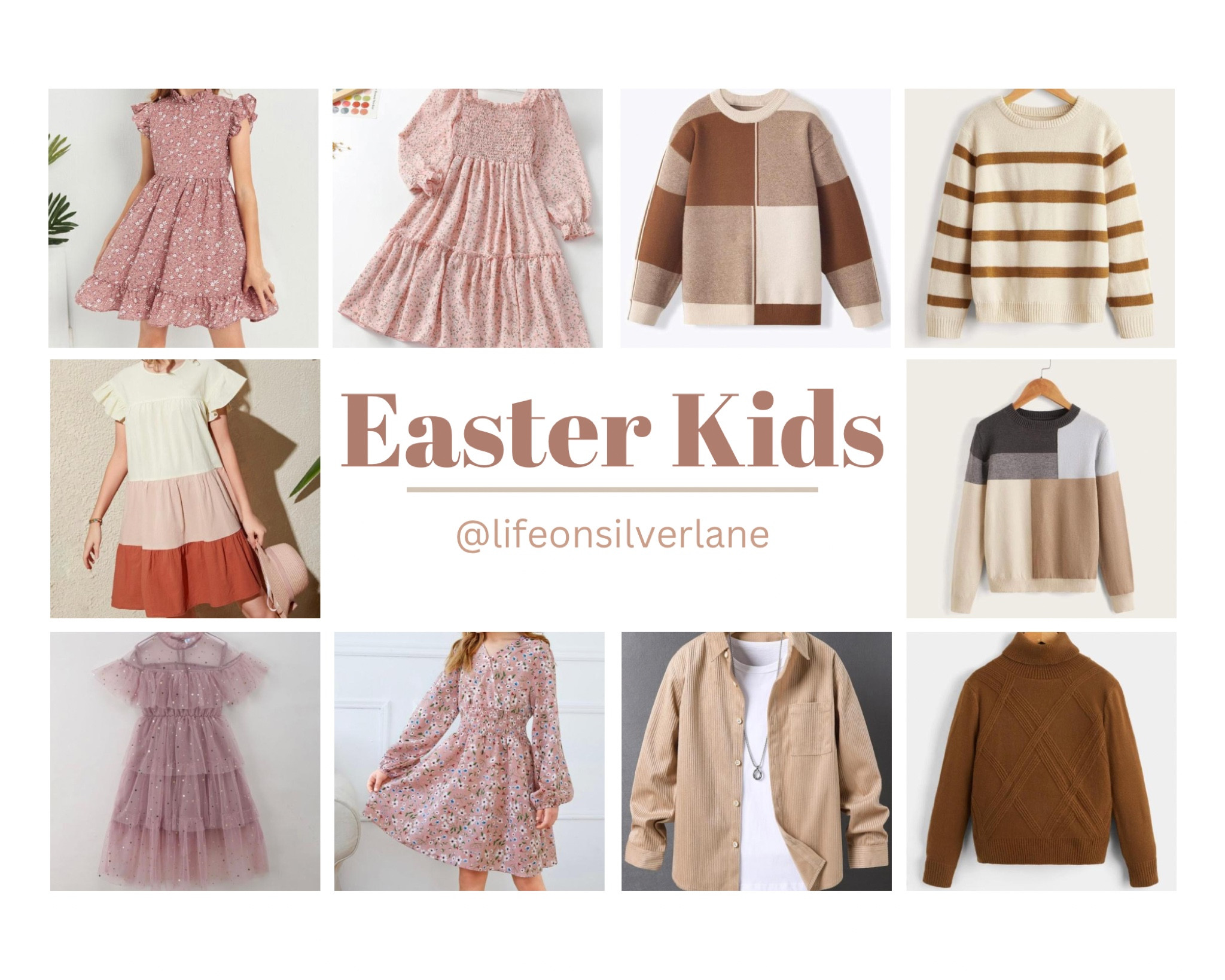 Easter, but in style. Score these picks for Easter and be covered for Spring family pictures, too.
#easter #easterfashion #springfashion #kidsfashion #neutraleaster #neutral #LTKstyletip #lifeonsilverlane #inspiration 

#LTKkids #LTKunder50 #LTKSeasonal