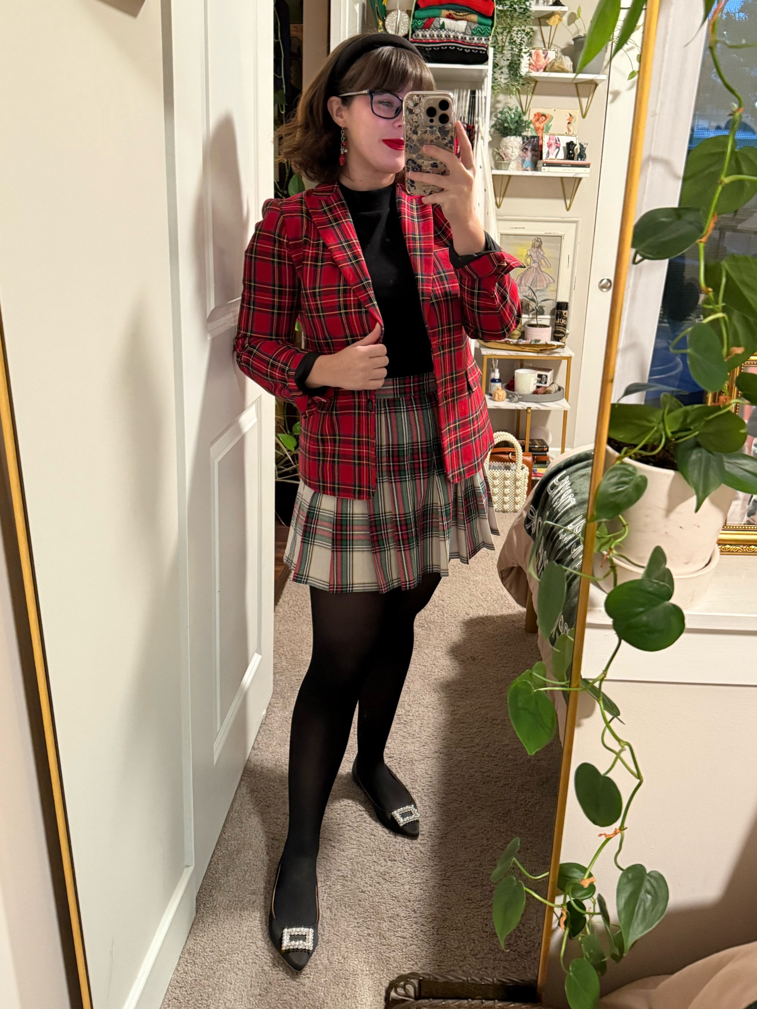 Plaid on plaid  

#LTKStyleTip #LTKHoliday #LTKWorkwear