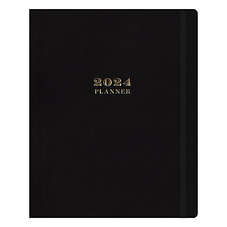 2024 Day Designer Weekly/Monthly Planning Calendar, 8" x 10", Black, January To December | Office Depot and OfficeMax 