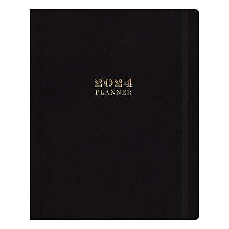 2024 Day Designer Weekly/Monthly Planning Calendar, 8" x 10", Black, January To December | Office Depot and OfficeMax 