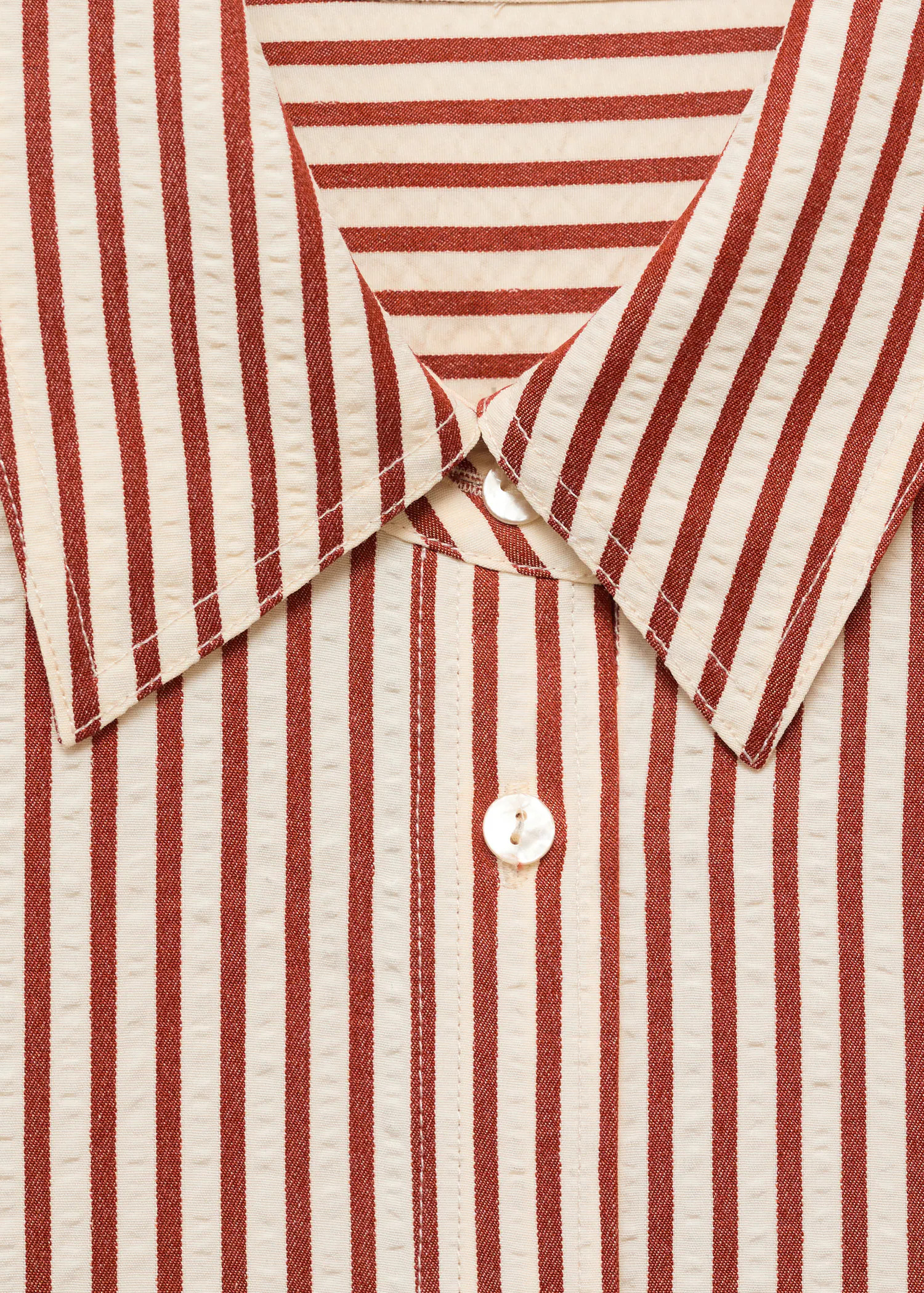Striped straight shirt - Women | MANGO USA | Mango (US/MX/AU)