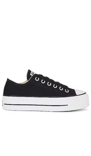 Chuck Taylor All Star Canvas Platform Sneaker in Black & White | Revolve Clothing (Global)