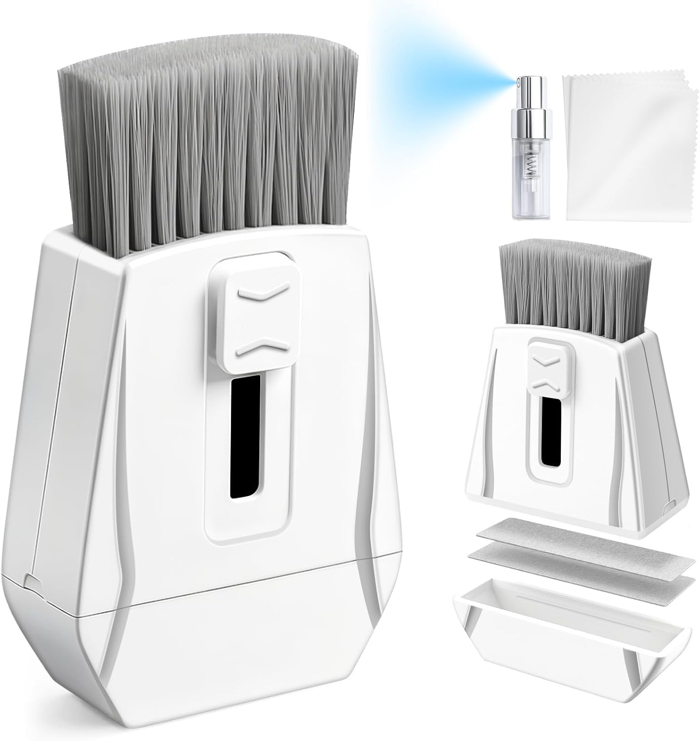 Keyboard Brush, Portable Keyboard Cleaner Soft Bristle Cleaning Brush, Safe Streak-Free Phone Screen Cleaner, Retractable Laptop Cleaning Kit for Computer MacBook PC iPad Camera Lens Monitor | Amazon (US)