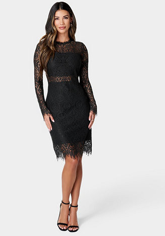 Women's Bandeau Lace Dress | Macy's