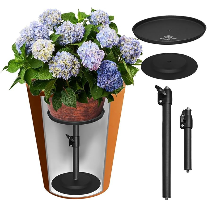 Adjustable Pure Iron Planter Inserts, 7-25” Plant Risers for Inside Pots, Planter Fillers for L... | Amazon (US)