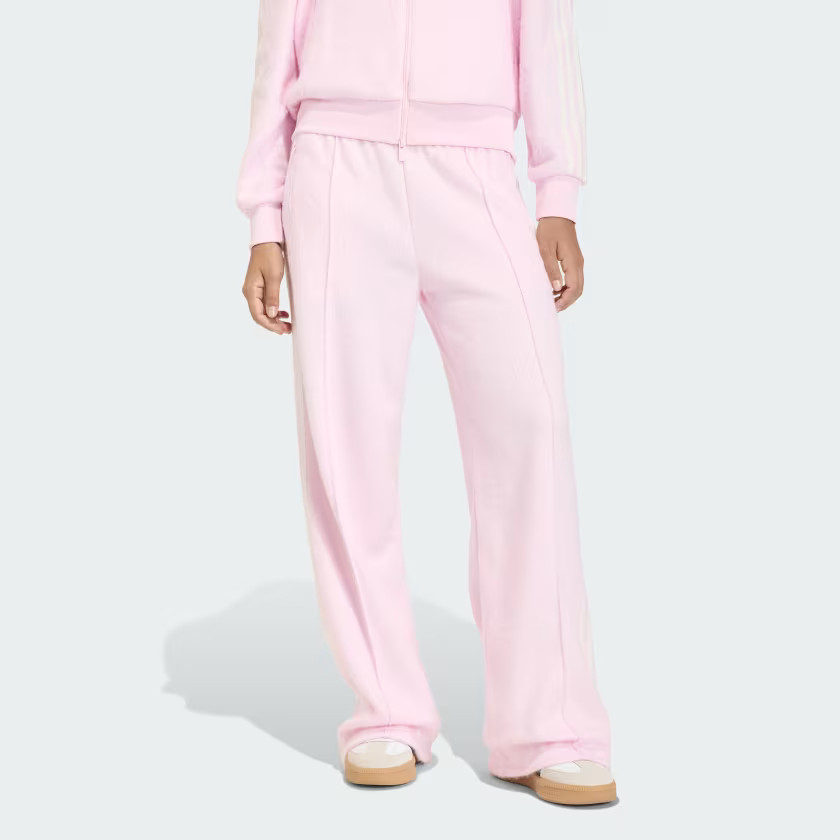 ADIDAS ORIGINALS MOHAIR FIREBIRD LOOSE TRACK PANTS - Pink | Free Shipping with adiClub | adidas U... | adidas (US)