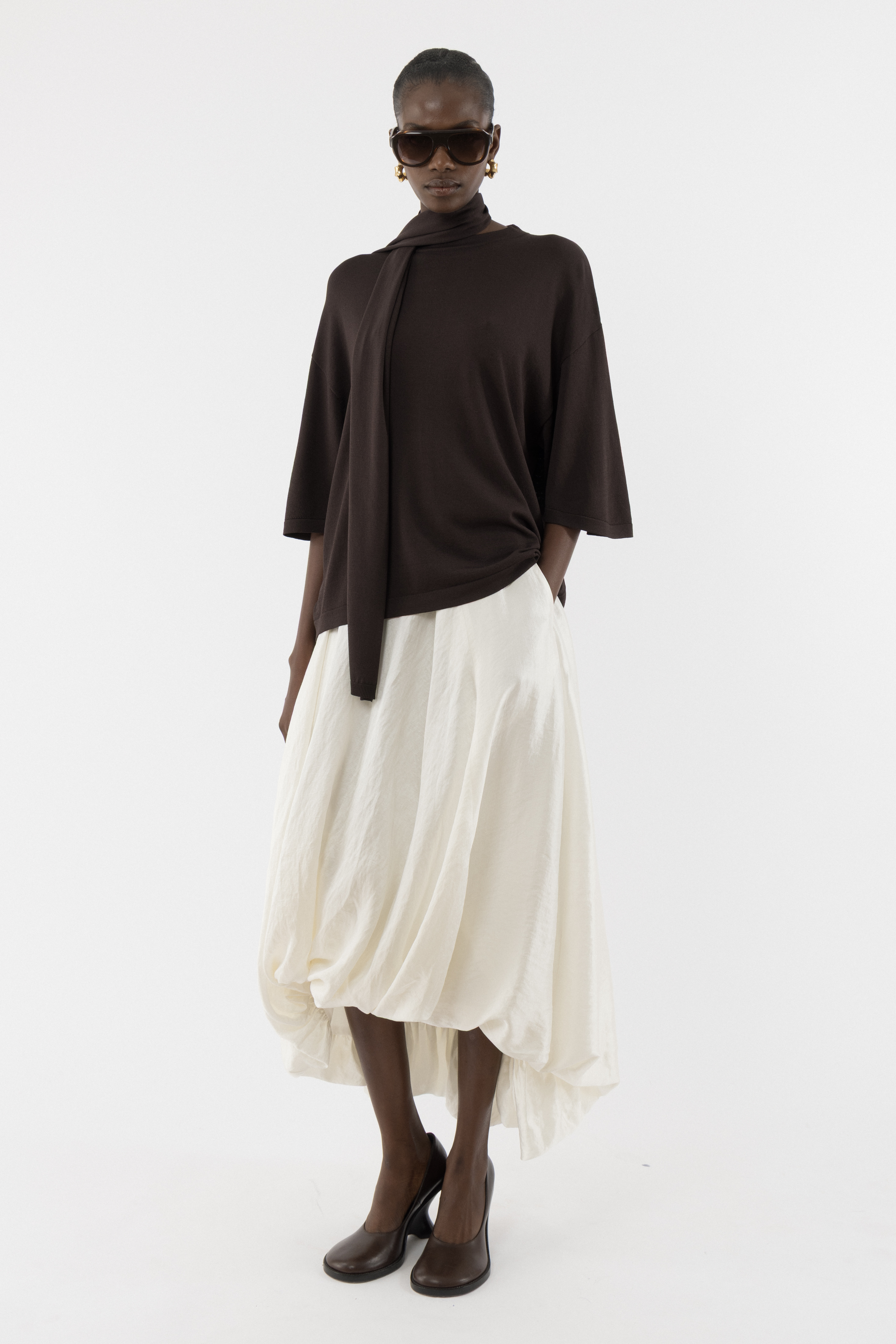 Balloon Midi Skirt | ARAKII