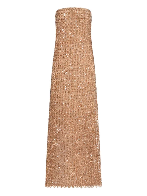 embroidered sequin gown | Farfetch Global