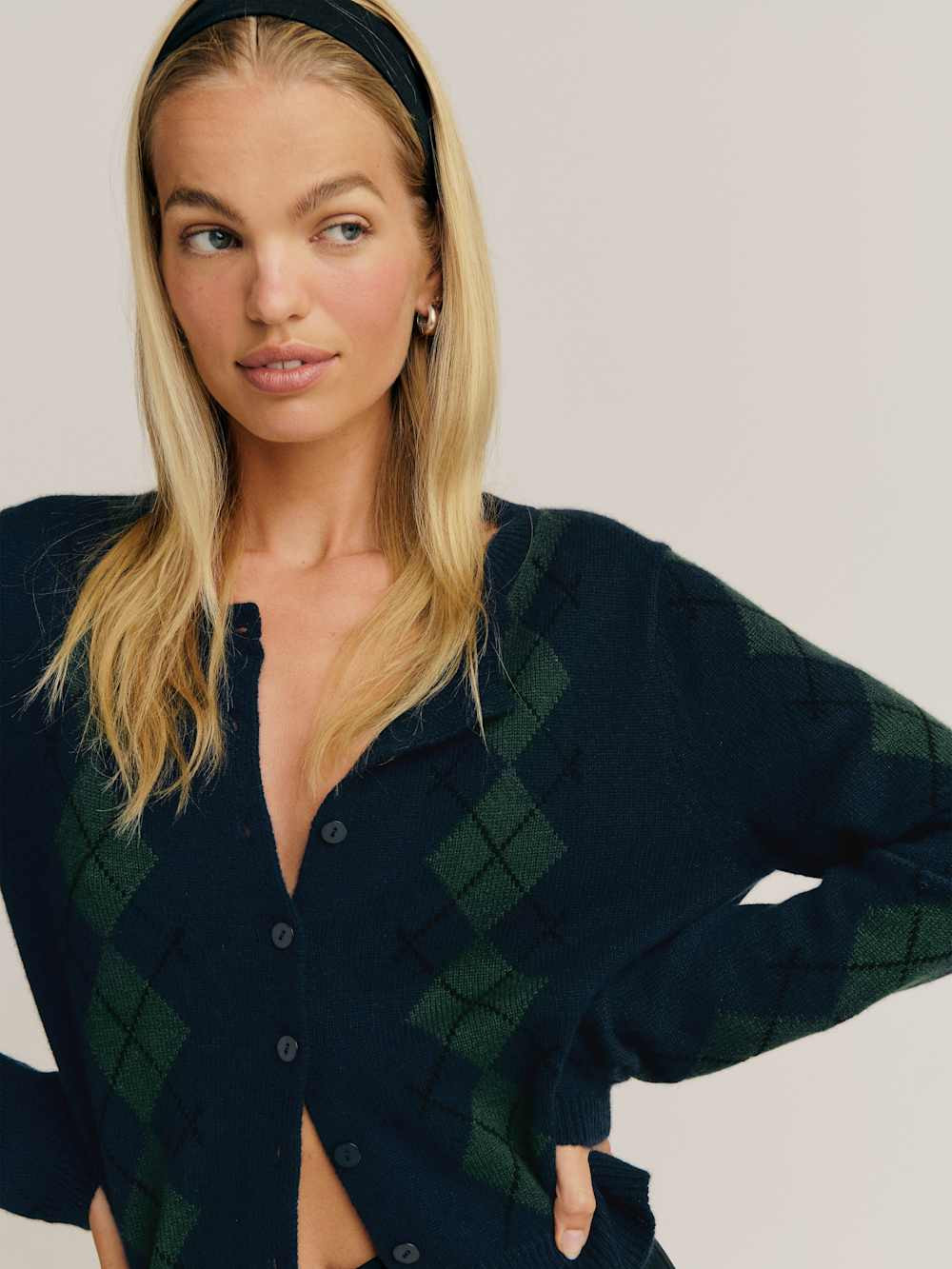 Clara Cashmere Crew Cardigan | Reformation (Global)