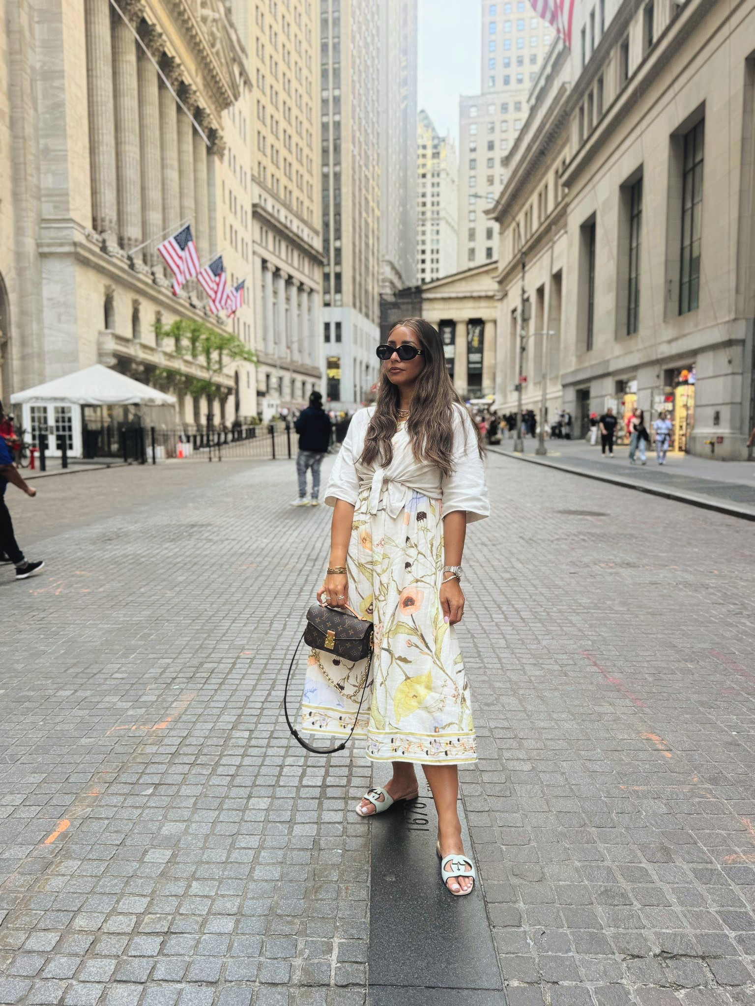 Wandering Wall Street in my favorite florals. Outfit linked below! 

#LTKSeasonal #LTKFindsUnder100 #LTKItBag