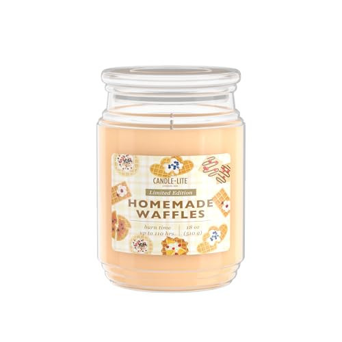 Candle-lite Fall Scented Candles, Cinnamon with Vanilla Extract, 18 oz Single-Wick Jar Candle, Proudly Poured in The USA, Autumn Home Decor, 110 Hours of Burn Time, Ideal Gift for Men and Women | Amazon (US)