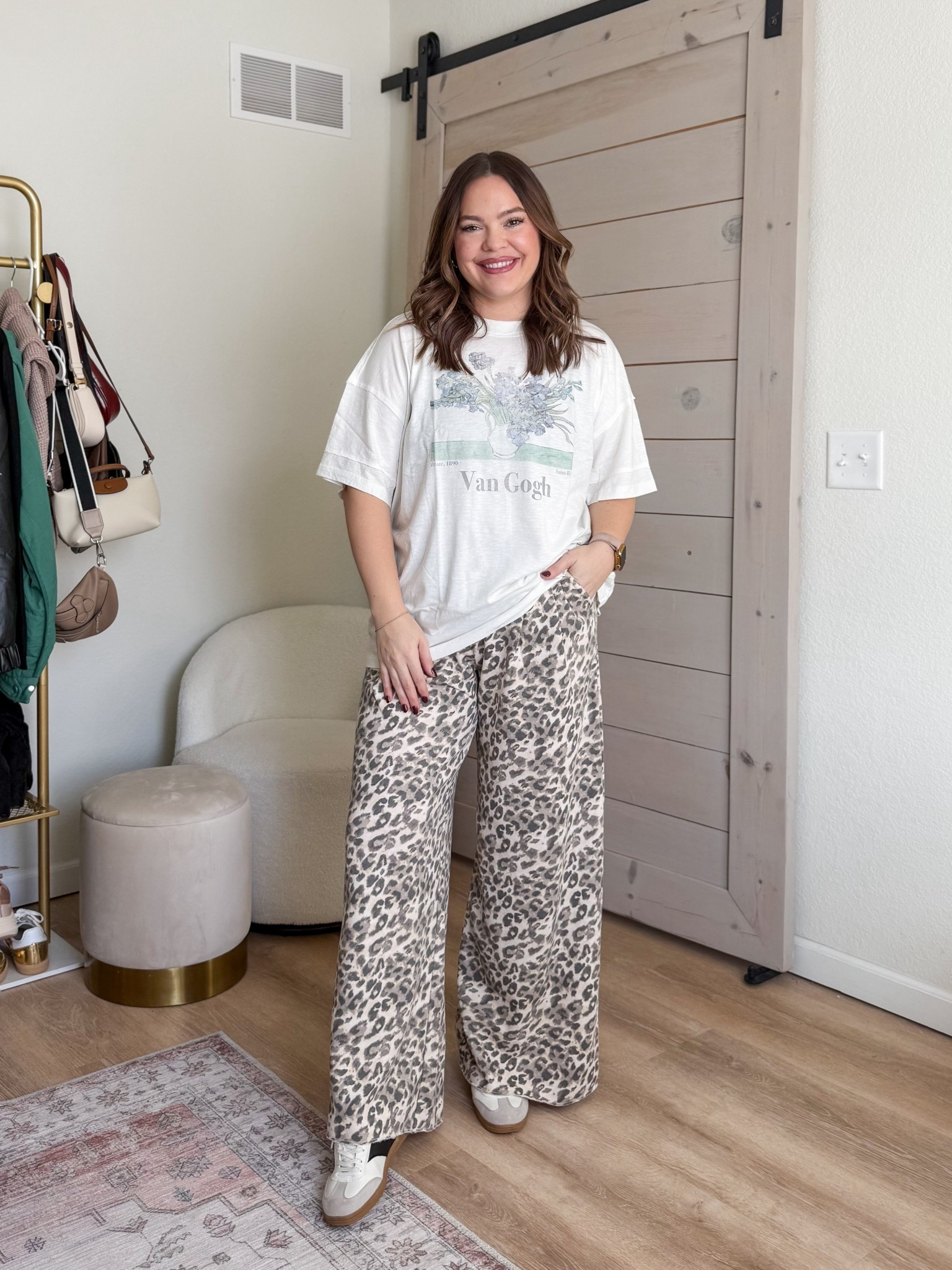 Aerie haul // Oversized graphic tee and animal print trouser both in true size medium 

#LTKMidsize #LTKootd #LTKmomlife
