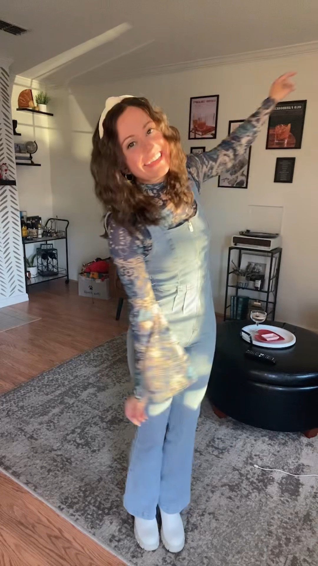 Going to a retro event, like a disco themed party or 70s themed brunch? This is the PERFECT look for a throwback occasion! 🪩🕺
Or you could just wear the denim jumpsuit with some cowgirl boots for a western look when you come to Nashville! 🤠
For reference, I’m about 5’3” with a platform heel boot in this video, and the jumpsuit fits me like a glove! 

#LTKStyleTip #LTKSeasonal #LTKSpringSale