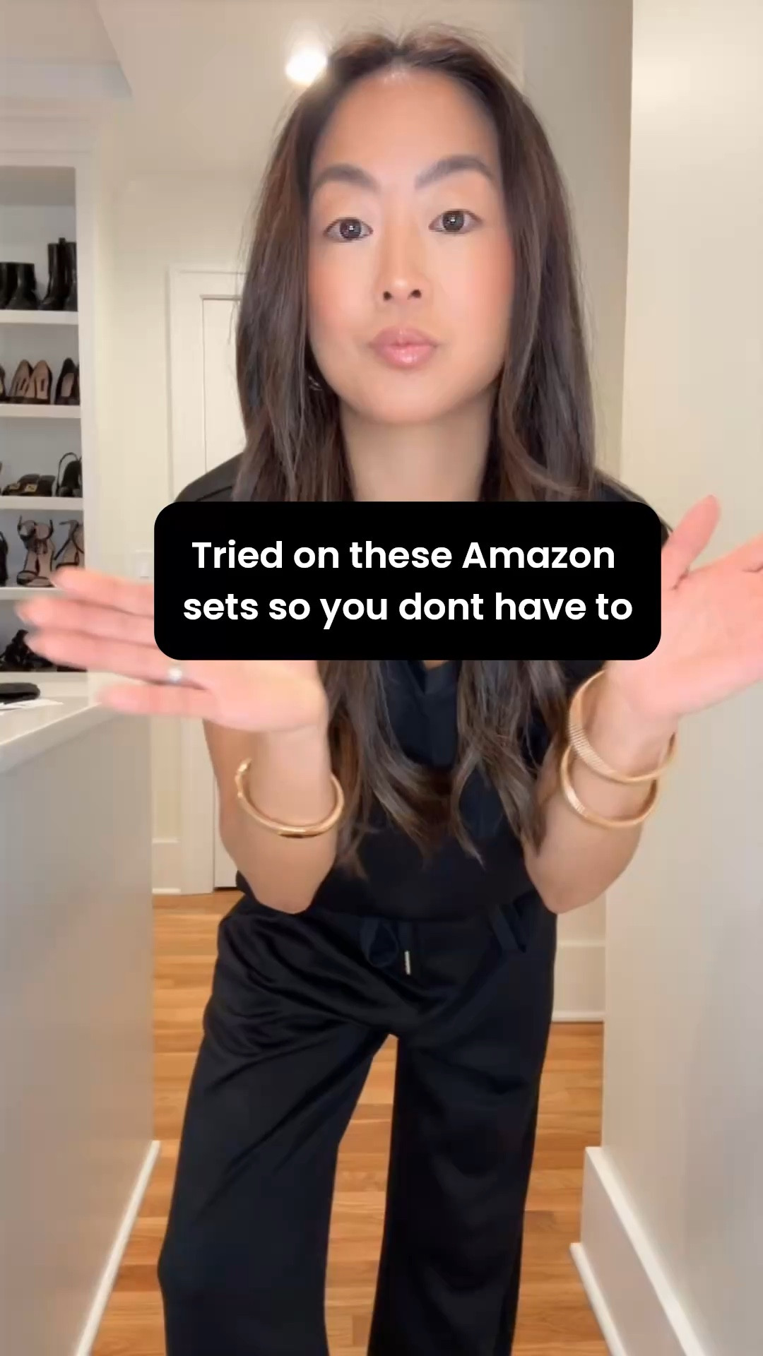 If you’re petite and you wish someone tried on Amazon sets before YOU bought them!?! Well I did it for you! 
The shorts set is XS in black & khaki
The pants set is S in black & coffee 
The skirt set is XS in black & beige 

#LTKPetite #LTKootd #LTKOver40