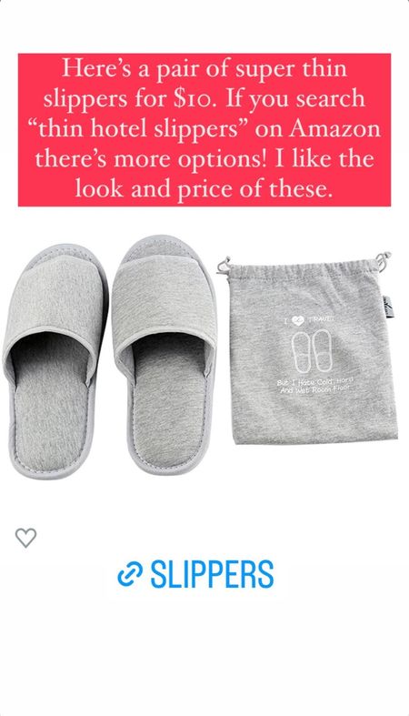 Portable, foldable “hotel slippers” that are washable! I like the look and the price👏

#LTKshoecrush #LTKfindsunder50