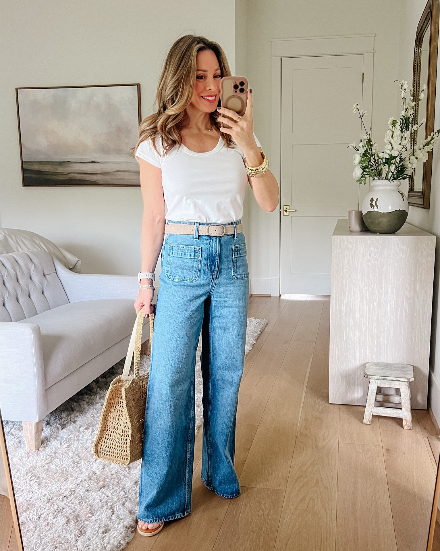 Fresh Styles at Walmart! 

I love these jeans! They are so good with a high waist, wide leg style plus the cute front patch pockets.

Top Fit: I’m wearing an XS

Jeans Fit: I’m wearing a 0 Short and still a little long on me, I’m wearing a wedge. They also come in regular and long lengths

#LTKgrwm #LTKPetite #LTKOver40
