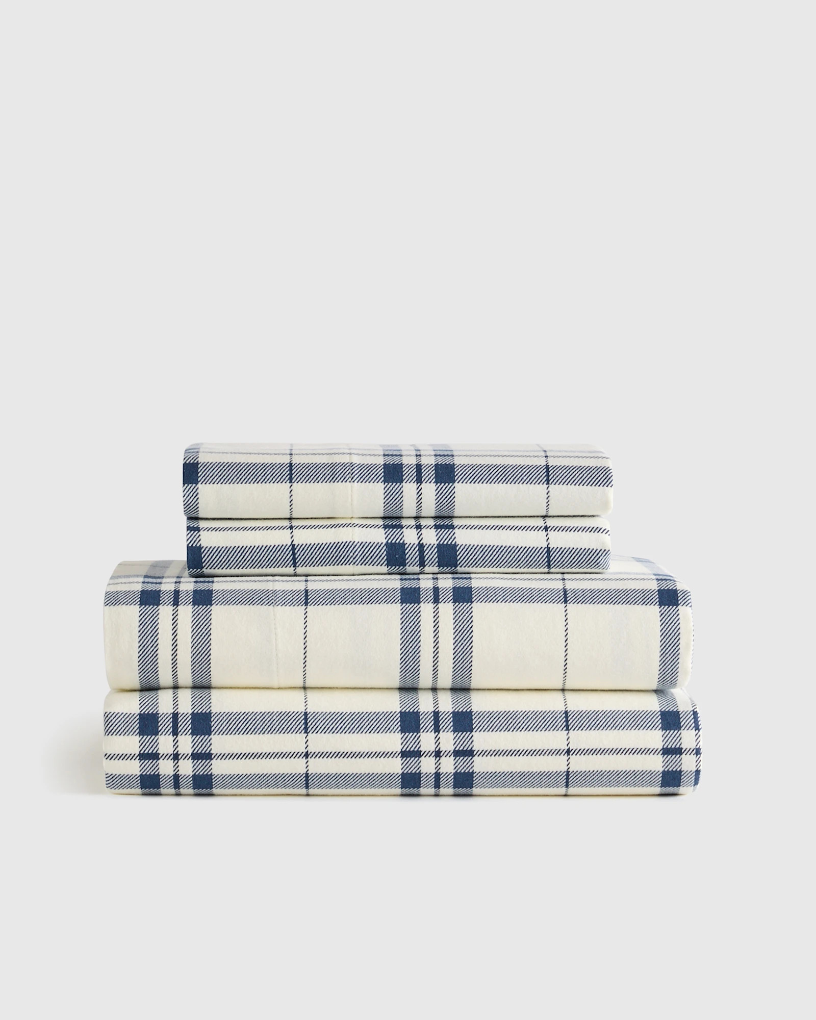 Quince | Luxury Organic Flannel Sheet Set in Ivory, Size Cal King, Cotton | Quince