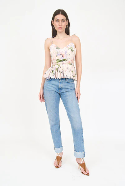 Ashton Top - Lilac Floral | Christy Lynn