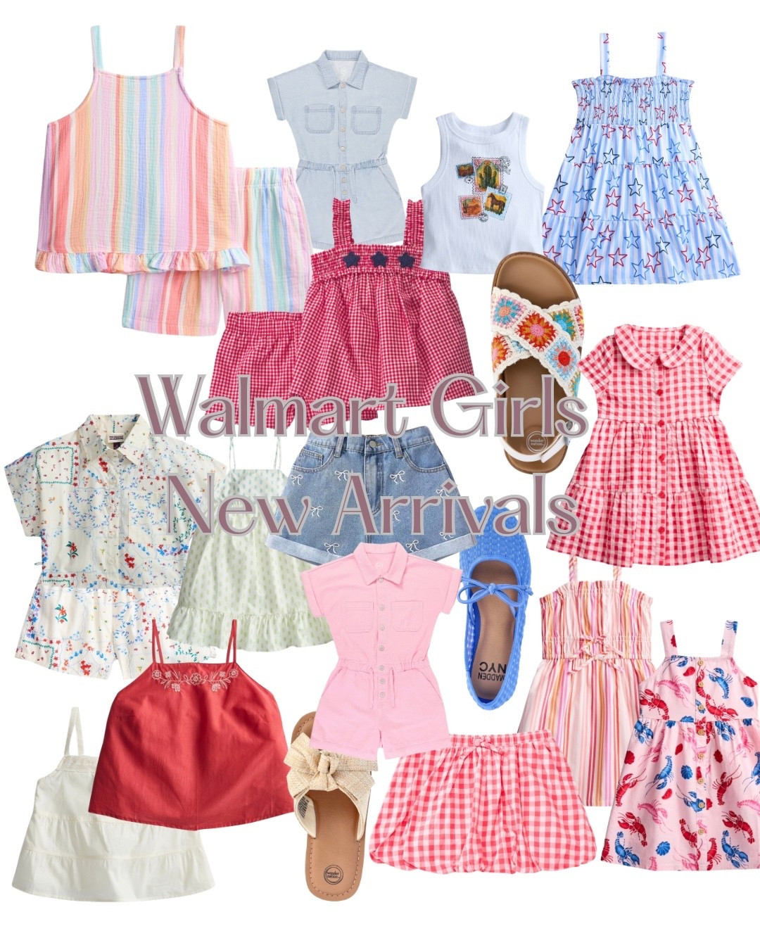 Walmart girls new arrivals
Girls summer sets outfits 
Memorial Day
4th of July 
Red, White, & blue 

#LTKKids #LTKSeasonal