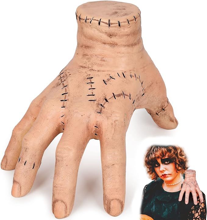 EDAUWAE Thing Hand Wednesday Addams Family Fake Hand Toys,2023 The thing hand addams family, Cosp... | Amazon (US)