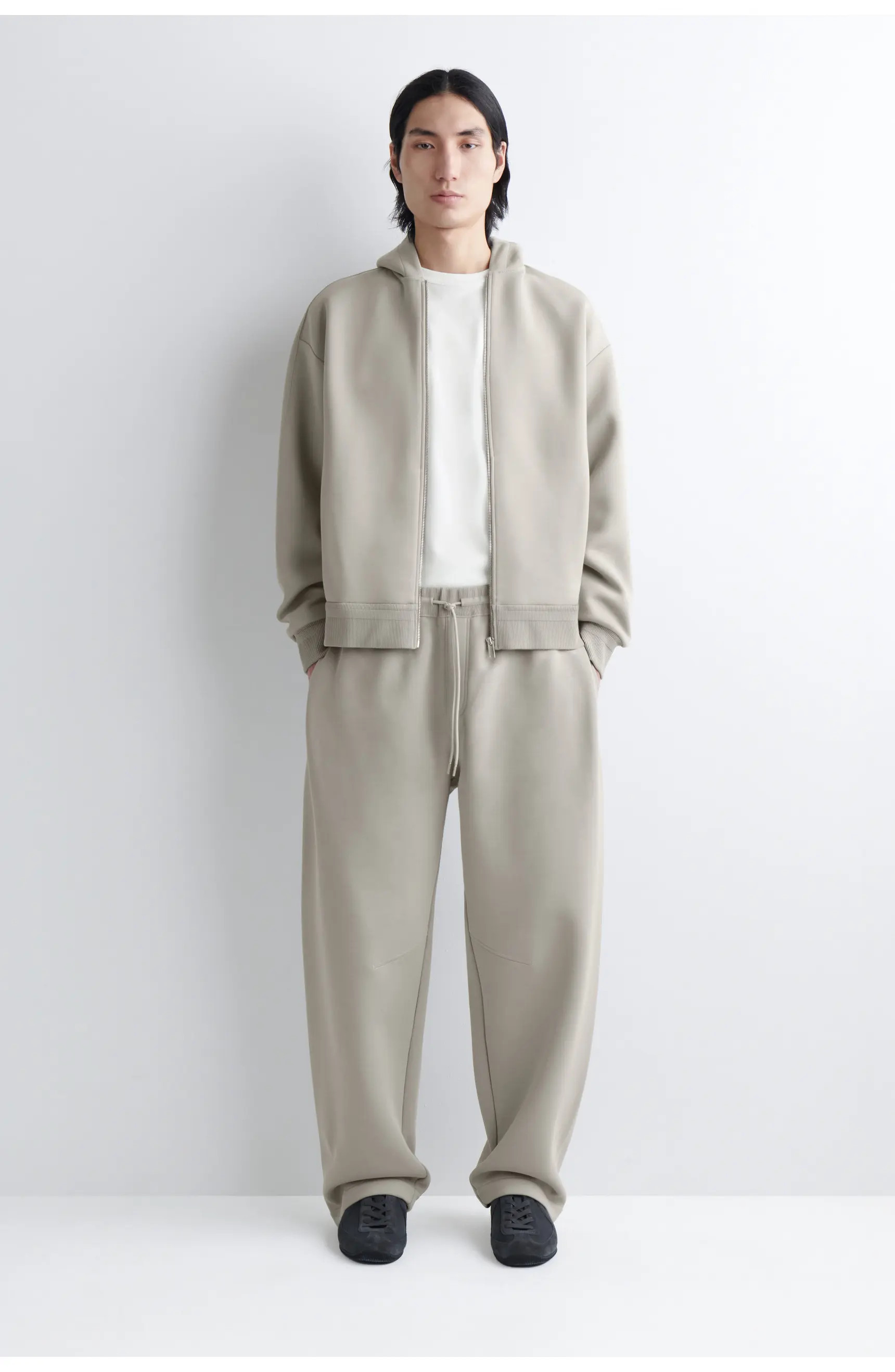 COS Cotton-Piqu\u00e9 Oversized Barrel-Leg Joggers | Nordstrom | Nordstrom