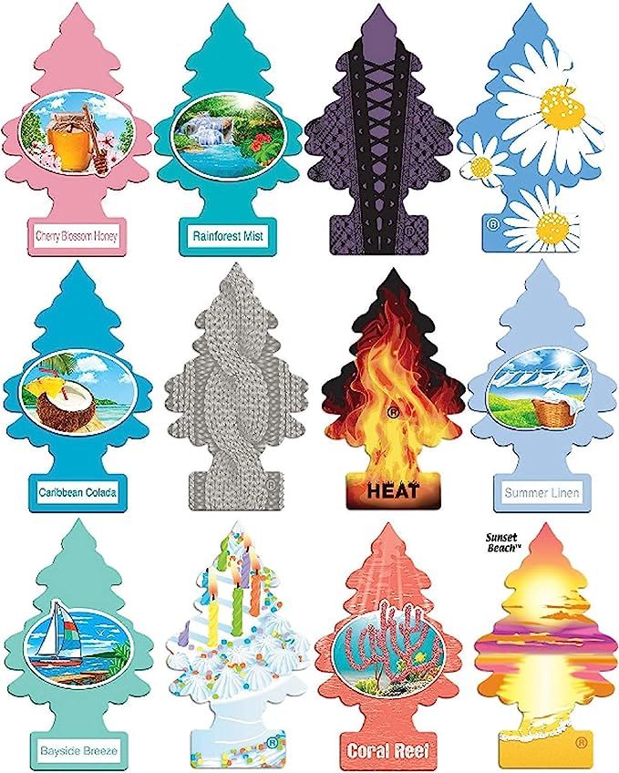 Little Trees Home and Car Air Fresheners 12 Pack Vacation Pack Ultra Rare Scents | Amazon (US)