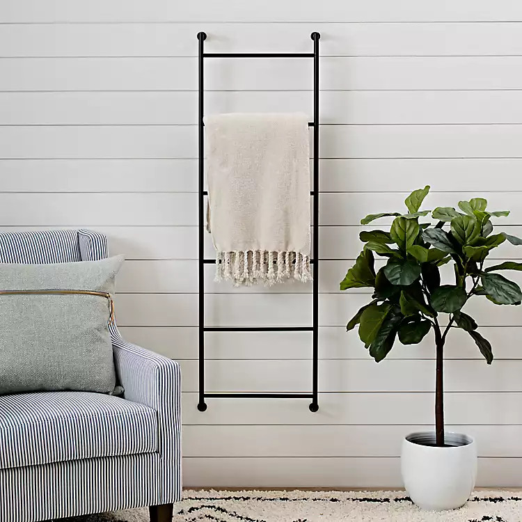 Black Metal Wall Ladder | Kirkland's Home