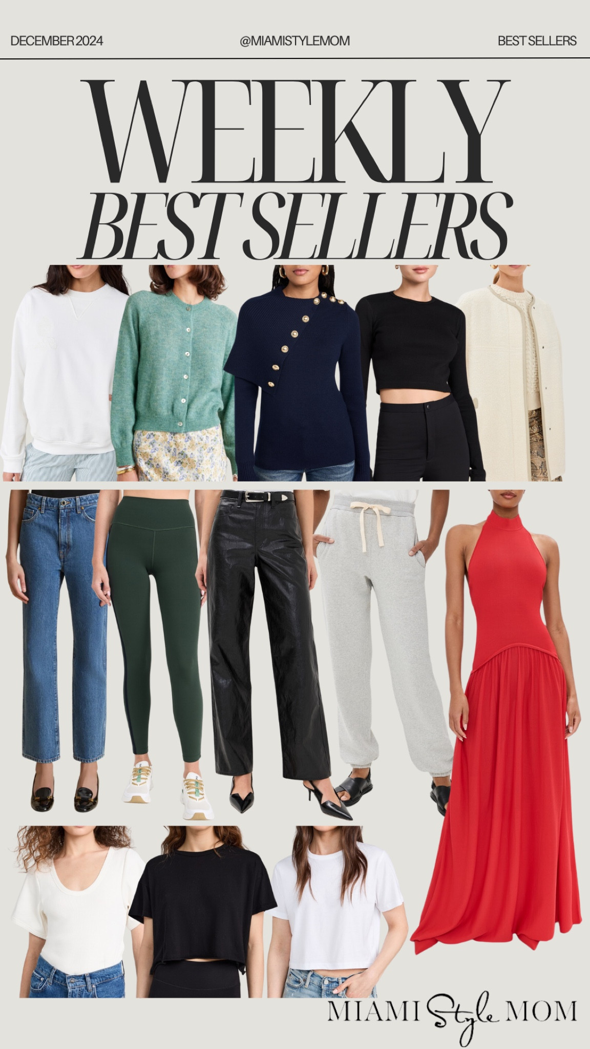 My weekly bestsellers! 

Women’s fashion, outfit inspo, trendy fashion, chic fashion, mom style, holiday fashion, holiday style, holiday outfits, maxi dress, pants, sweatpants, jeans, leggings, sweaters 



#LTKSeasonal #LTKHoliday #LTKStyleTip