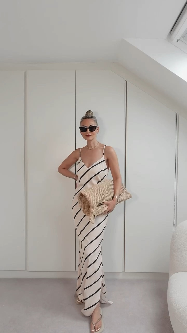 AD, @theofficialselfridges #SelfridgesAmbassador 
Love this satin slip dress from my recent Selfridges edit.  I’ve paired it with a raffia bag and some flip flops for the ultimate holiday look.

#LTKtravel #LTKeurope #LTKsummer