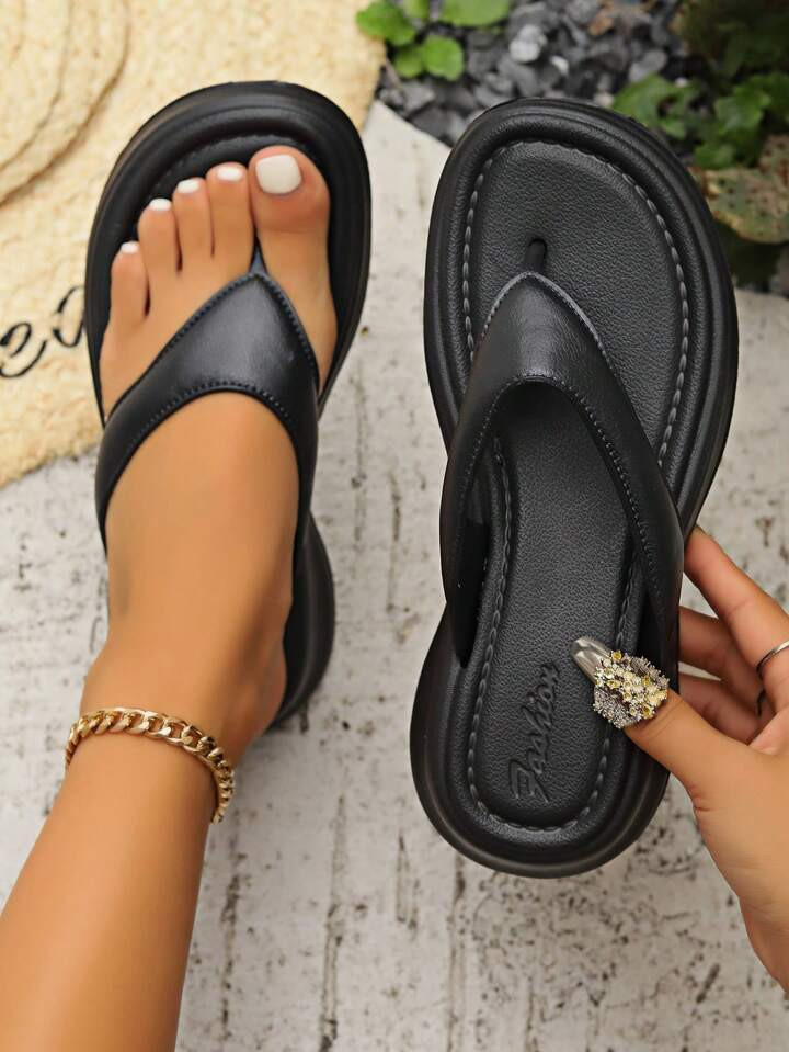 New Women Height-Increasing Comfortable Open Toe Sandals With Round Toe, Ankle Strap Combination ... | SHEIN