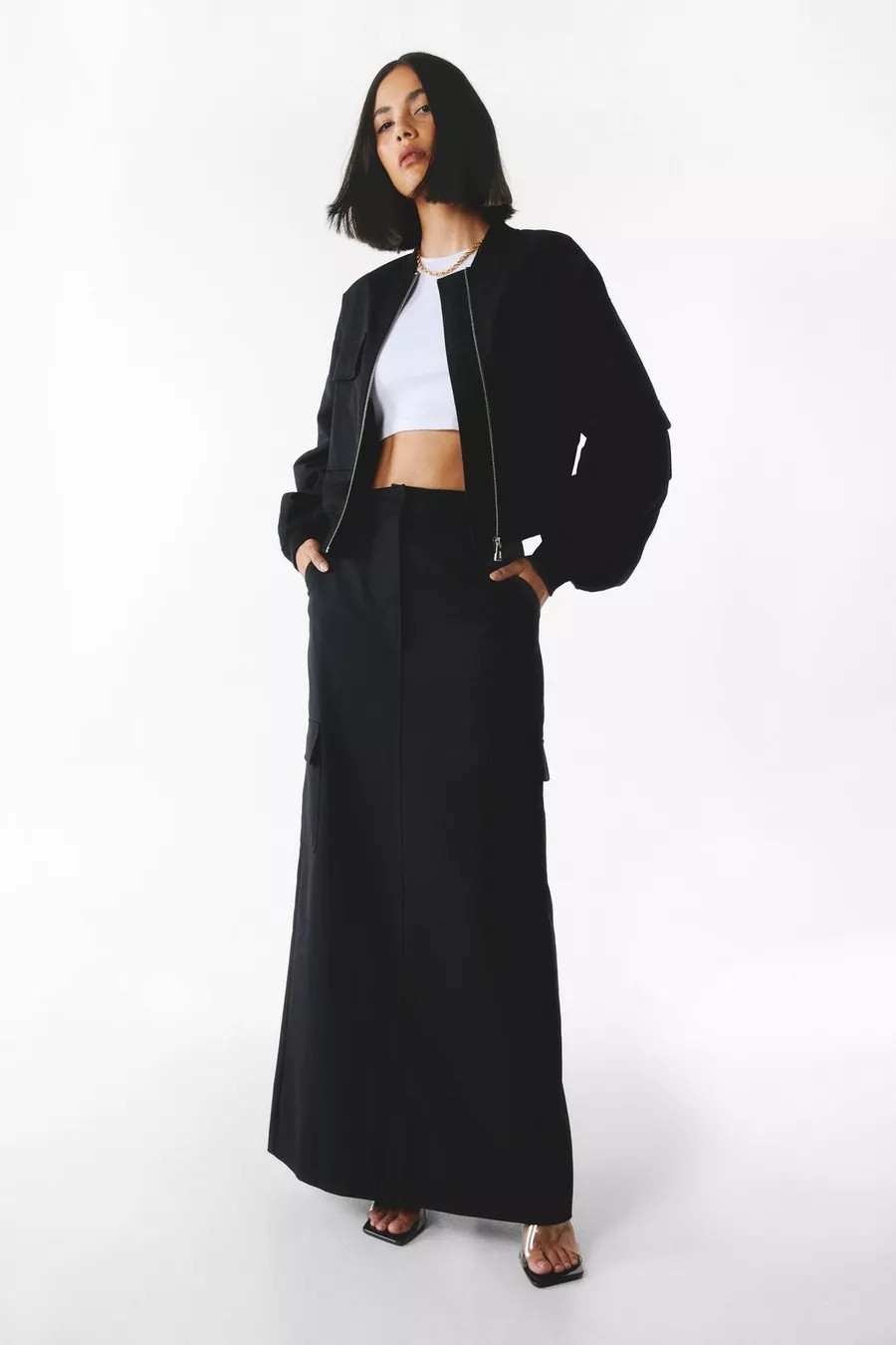 Tailored Cargo Maxi Skirt | Nasty Gal UK (+IE)