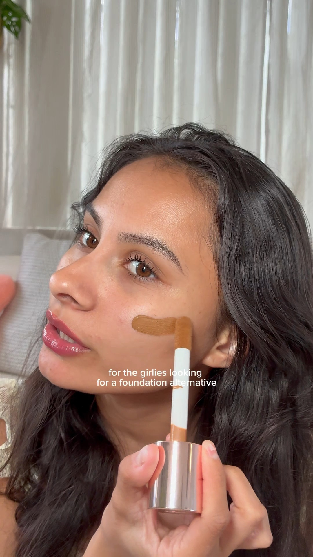 Foundation alternative 💖 #makeup #makeupfinds #foundation #primer #tintedfoundation 