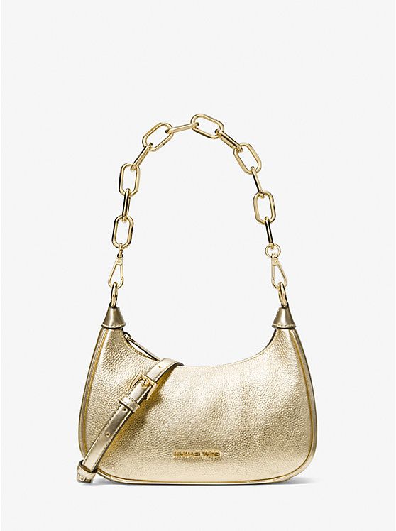 Cora Medium Metallic Leather Shoulder Bag | Michael Kors US