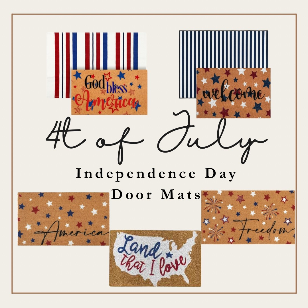 4th of July/ Independence Day Doormats/ Welcome mats 🇺🇸

#LTKSeasonal #LTKHome #LTKParties