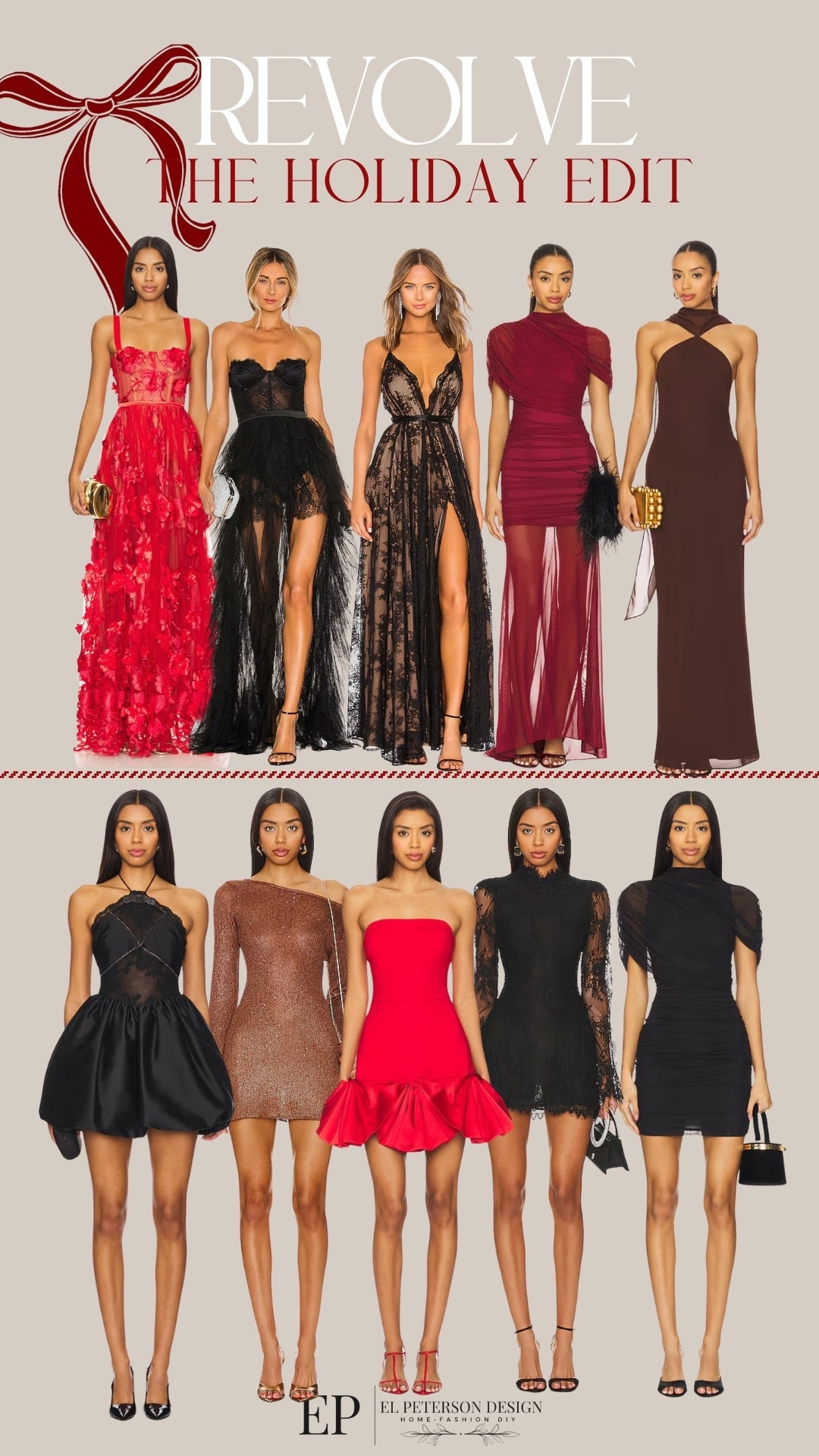 Revolve
The holiday edit 
Dresses 