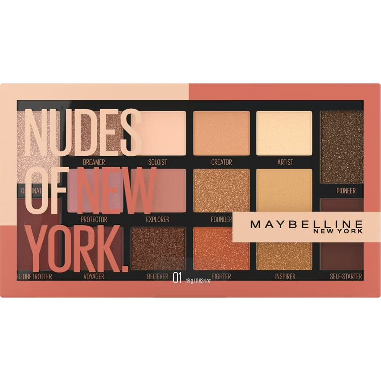 Maybelline Eyestudio Nudes of New York 16 pan Eyeshadow Palette | Walmart (US)