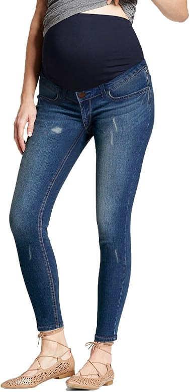 Hybrid & Company Super Comfy Stretch Women's Skinny Maternity Jeans, Bermuda, Capri | Amazon (US)