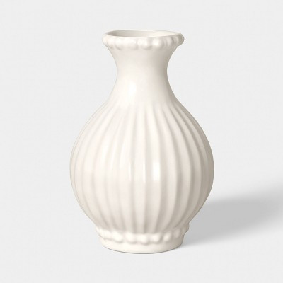 6" Beaded Ceramic Bud Vase Ivory - Threshold™ | Target