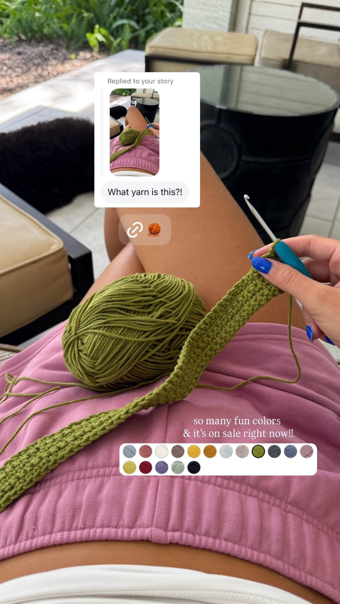 my favorite yarn to crochet with!! 🧶