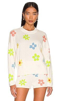 Something Navy Floral Crew Neck Sweater in Cream Multi from Revolve.com | Revolve Clothing (Global)