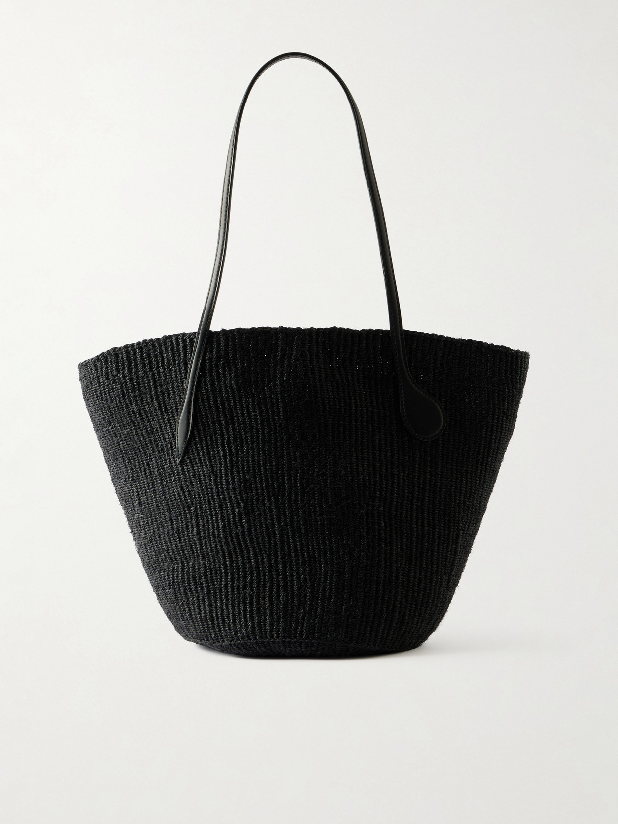 Liffner - Sprout Leather-trimmed Sisal Tote Bag - Black | NET-A-PORTER (US)
