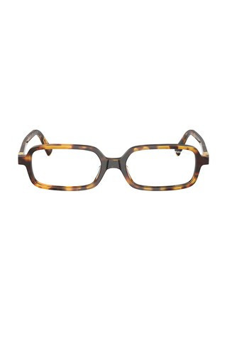 Miu Miu Rectangular Eyeglasses in Brown | FWRD 
