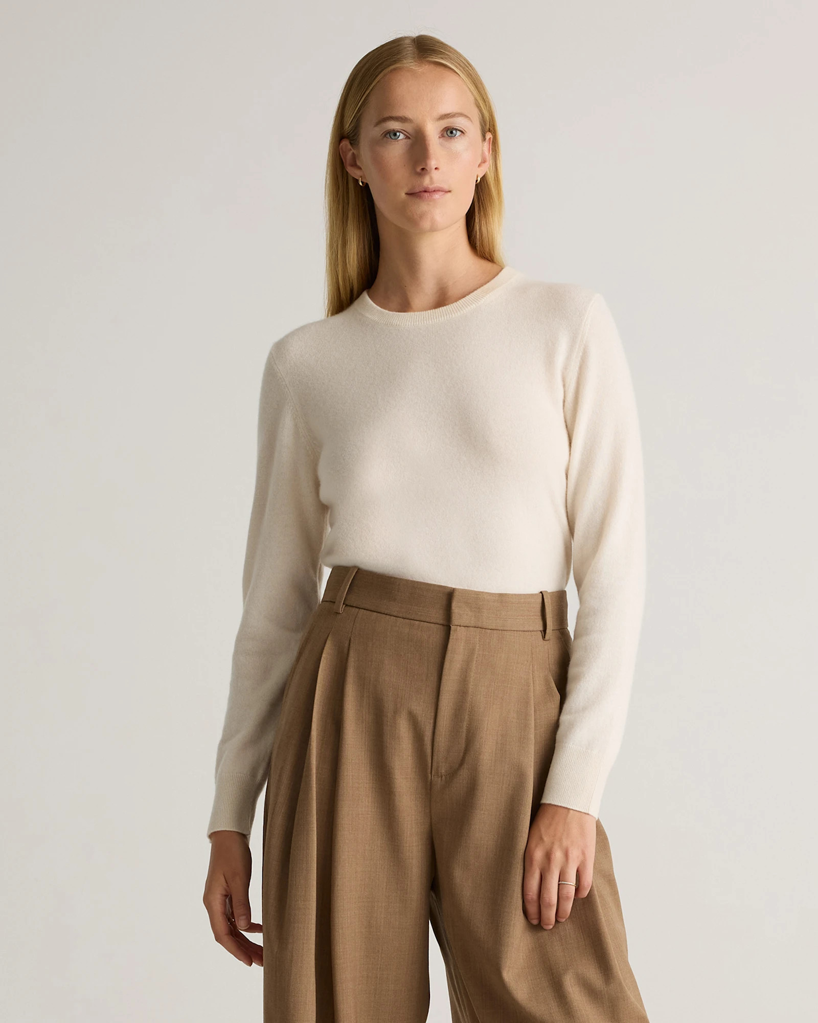 Quince | The Cashmere Crewneck in Charcoal | 100% Grade A Cashmere Sweater - Size Large | Quince