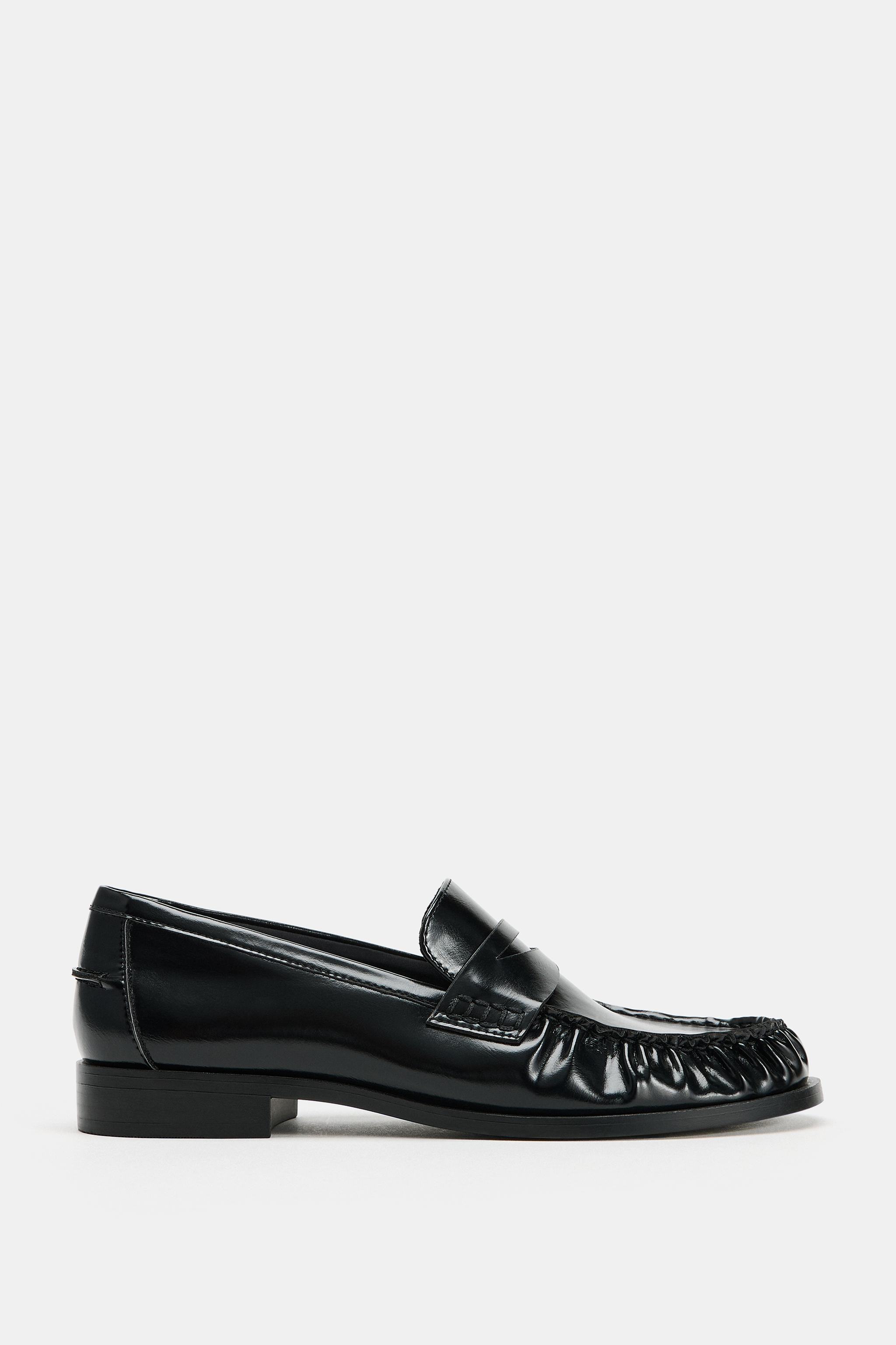 PATENT-EFFECT LOAFERS | Zara US