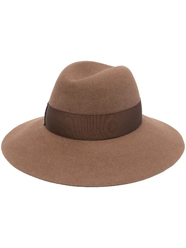 Borsalino ribbon-detail Fedora Hat - Farfetch | Farfetch Global
