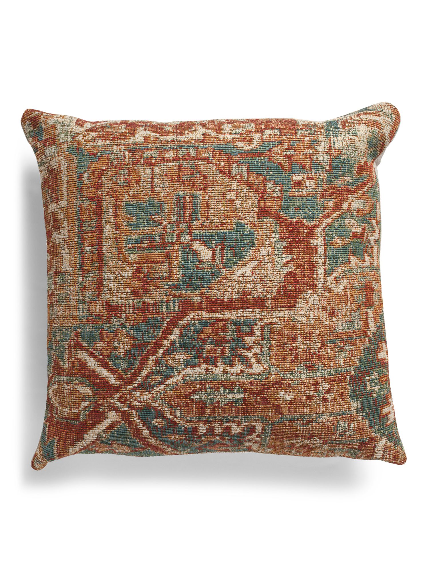 22x22 Printed Vintage Look Pillow | TJ Maxx